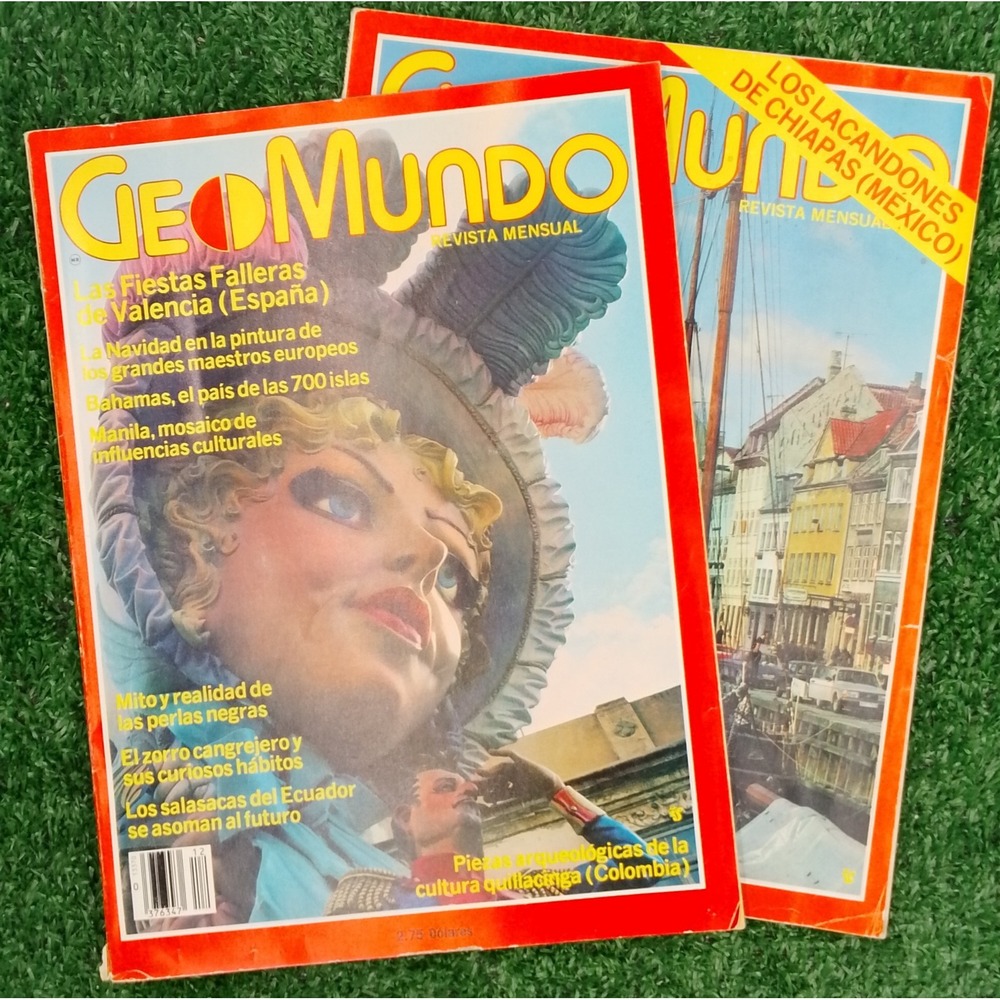 Vintage GeoMundo Magazines, GeoMundo Revistas, Diciembre 1982 & Mayo 1981